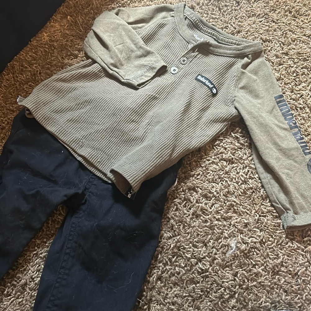 Timberland Matching‎ Set LS + Pant Combo Size 12M